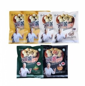 필감산셰프 어묵쏙만두 간편식 6봉 (고기*2 고구마*2 청양*1 불닭*1)