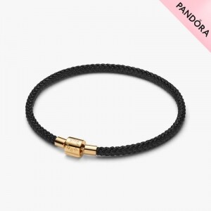 판도라 Shimme반지 Black Cord 팔찌 564530C01 블랙