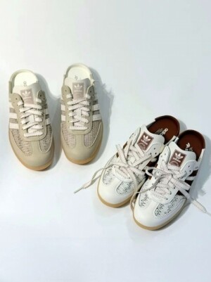 아디다스 삼바 뮬 오프화이트 브라운 베이지 HP5050 HP5051