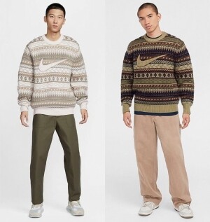 나이키 맨즈 스우시 페어 아일 니트 FZ0126-105 FZ0126-276