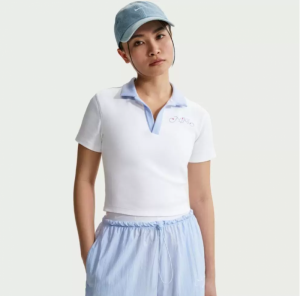 나이키 스포츠웨어 여성 반팔 폴로 크롭 탑 IR7565-010 IR7565-100