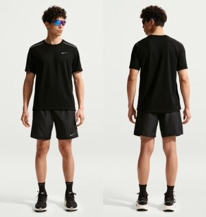 나이키 DRI-FIT 마일러 UV 차단 러닝 탑 반팔티 IF2083-010