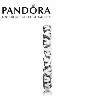 [PANDORA] 판도라 구형 포에버 러브 발렌타인 실버 하트 반지 190837