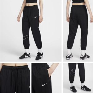 나이키 NIKE 우먼스 스포츠웨어 에센셜 스우시 우븐 팬츠 HM9413-010