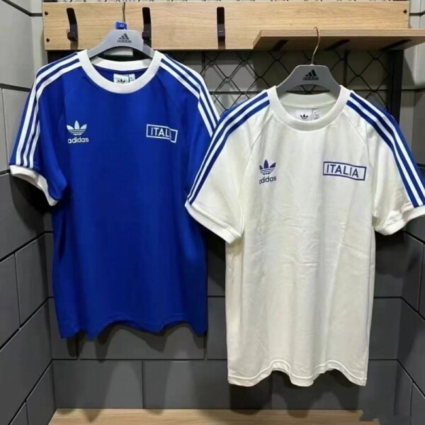 오픈마켓 우리들쇼핑,아디다스 이탈리아 팀 패치로고 삼선 반팔 티셔츠 오프화이트 IS0618  IU2123