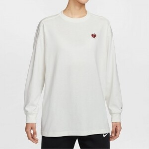 나이키 우먼스 롱슬리브 화이트 티셔츠 애플NIKE IB1670-133