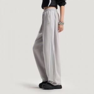 아디다스 우먼스 오리지널 커브드 워싱 와이드 팬츠 IA7518 IA7519