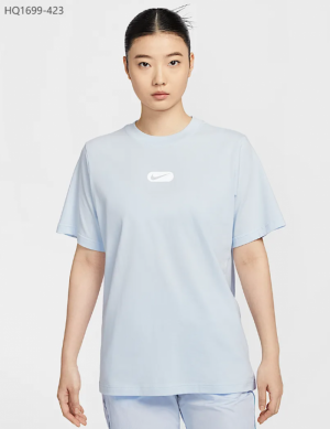 나이키 스우시 클럽 캐주얼 우먼스 반팔 티셔츠 HQ1699-423