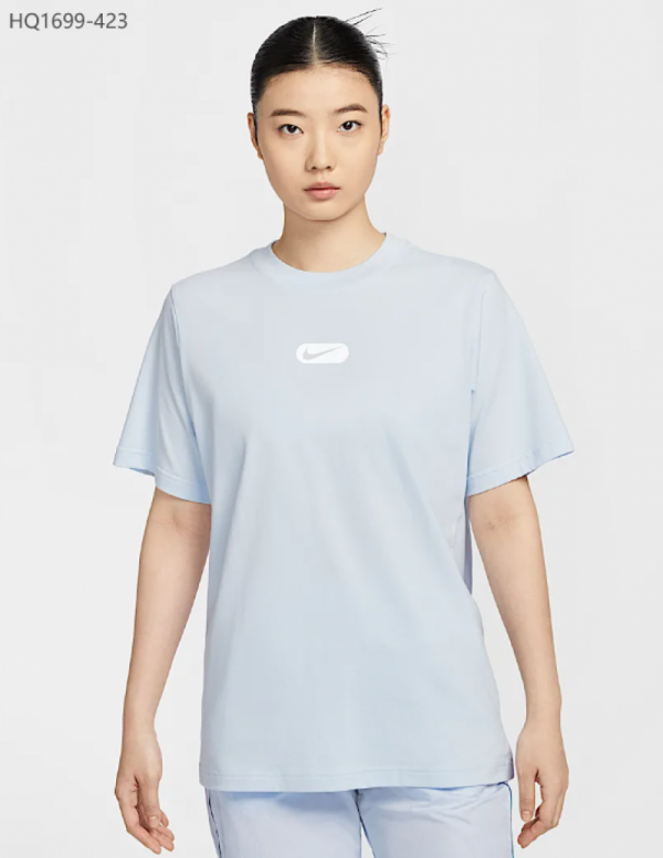 오픈마켓 우리들쇼핑,나이키 스우시 클럽 캐주얼 우먼스 반팔 티셔츠 HQ1699-423
