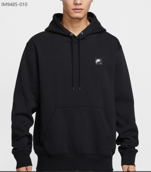 나이키 스포츠웨어  스우시 플리스 런닝화 커플화 기모 후드 티셔츠 IM9485-010