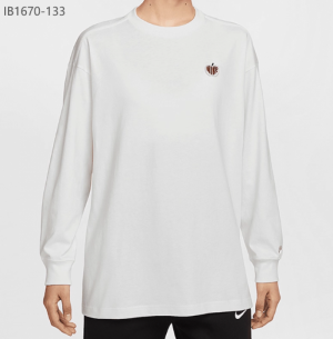 나이키 캐주얼화 스우시 우먼스 긴팔 화이트 티셔츠 IB1670-133