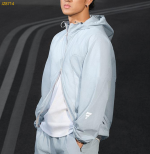 아디다스 스포츠웨어 런닝화 맨즈 후드 집업 바람막이 자켓 JZ8714