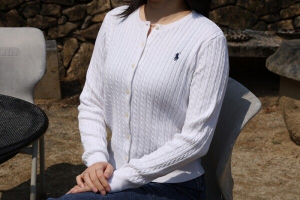 오픈마켓 우리들쇼핑,폴로 랄프로렌 걸즈 꽈베기 니트 가디건 걸즈 화이트네이비 블랙 그레이