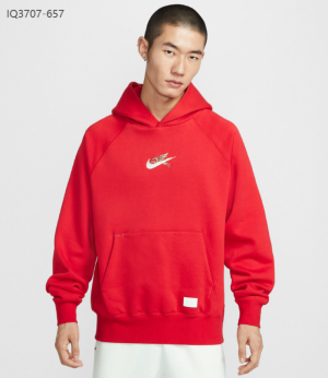 나이키 플러시 기모 말의 해 후드 커플화 기모 티셔츠 IQ3707-657