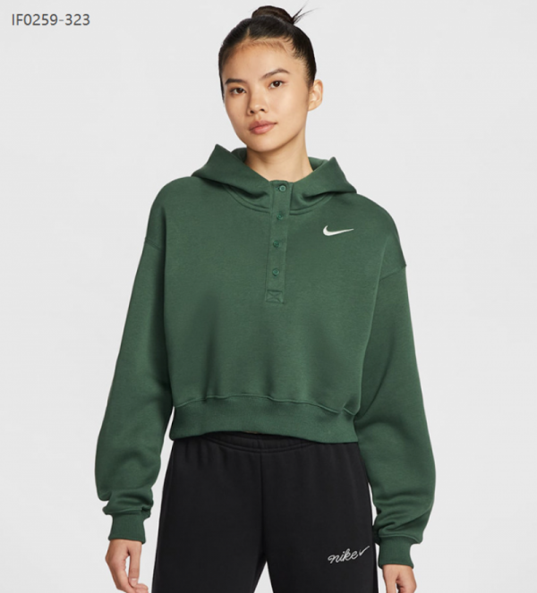 오픈마켓 우리들쇼핑,나이키 트레이닝 우먼스 오버사이즈 크롭 기모 후디 IF0259-323