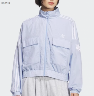 아디다스 오리지널 디스럽티드 아이콘 트랙탑 우먼스 바람막이 블루 KG8514