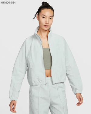 나이키 스포츠웨어 우븐 런닝화 우먼스 재킷 스카이 블루 HJ1000-034