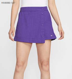 나이키 스포츠웨어 에센셜 하이웨이스트 포켓 미니 스커트 우먼스 팬츠 퍼플 보라 HM6980-547