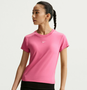 나이키 칠 반팔 캐주얼 라운드넥 데일리 우먼스 반팔 레드 FV5509-641