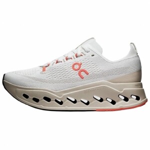 온러닝 클라우드서퍼 7 여성 운동화 아이보리 살몬 화이트