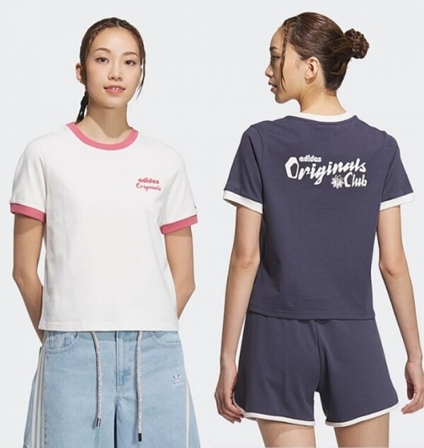 오픈마켓 우리들쇼핑,아디다스 ADIDAS 우먼스 라운드 반팔 티셔츠 JM7972 JM7973