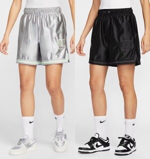 나이키 NIKE 스포츠웨어 우먼즈 루즈 미드라이즈 그래핏 반바지 HJ0164-010 077 133