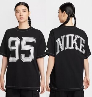 나이키 NIKE 우먼스 스포츠웨어 스트릿 오버사이즈 반팔 티셔츠 HV4973-010-121