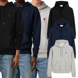 아미 스몰하트로고 후드티