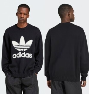 아디다스 ADIDAS 프리미엄 니티드 트레포일 크루 스웨트 셔츠 JC6348 JC6349