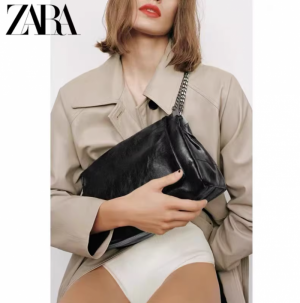 자라 플랩 숄더 유나 백 블랙