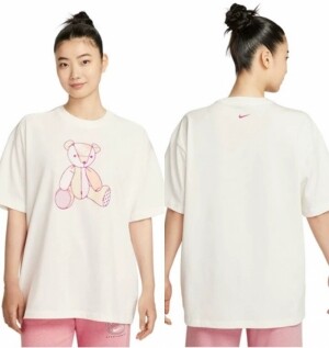 나이키 NIKE 여성 곰돌이 프린팅 오버핏 반팔 티셔츠 IM3380-133 353 663