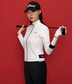 골프 룩 지퍼 카디건 날씬해 보이는 스키니 긴팔 재킷 ALN2609