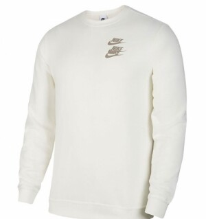 나이키 NIKE 스포츠웨어 로고 크루넥 맨투맨 아이보리 DV7381-133