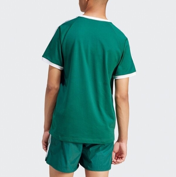 오픈마켓 우리들쇼핑,아디다스 Adicolor 클래식 삼선 스트라이프 진녹색 남성 반팔 티셔츠 IM9387