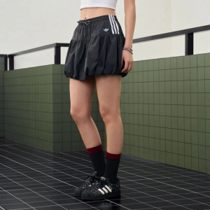 아디다스 ADIDAS 우먼즈 오리지널 버블 벌룬 스커트 치마 블랙 KU4773